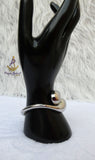 Lush Cuff Silver Plated Bracelet  Modern Bangle Statement Silver Bracelet Jewellery Gift for Her