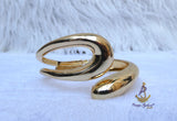 Cuff Gold Plated Bracelet | Modern Open Bangle | Statement Gold Bracelet | Jewellery | Gift for Her