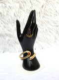 Cuff Gold Plated Bracelet | Modern Open Bangle | Statement Gold Bracelet | Jewellery | Gift for Her