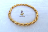 Twisted Gold Cuff Bracelet – Elegant Rope Design Statement Bangle for Women