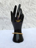 Twisted Gold Cuff Bracelet – Elegant Rope Design Statement Bangle for Women
