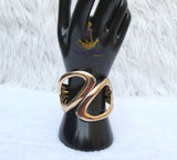 Bold Gold Plated Infinity Wave Cuff Bracelet – Modern Statement Jewellery