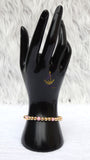 New Candy Pink Eye Gold Plated Bracelets Beads Women Fashion Jewellery - Great as Gift for Women Wife Girlfriend Bride Bridemaid