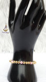 New Candy Pink Eye Gold Plated Bracelets Beads Women Fashion Jewellery - Great as Gift for Women Wife Girlfriend Bride Bridemaid