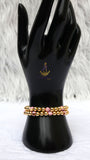 New Candy Pink Eye Gold Plated Bracelets Beads Women Fashion Jewellery - Great as Gift for Women Wife Girlfriend Bride Bridemaid