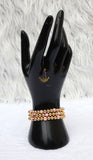 New Candy Pink Eye Gold Plated Bracelets Beads Women Fashion Jewellery - Great as Gift for Women Wife Girlfriend Bride Bridemaid