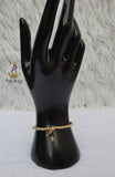 Gold  Plated Candy Bracelet Set with Charms – Stackable Fashion Bracelet for Women