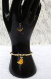 Gold  Plated Candy Bracelet Set with Charms – Stackable Fashion Bracelet for Women