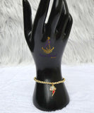 Gold  Plated Candy Bracelet Set with Charms – Stackable Fashion Bracelet for Women