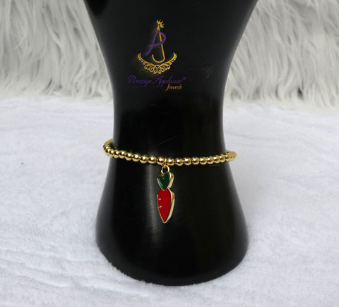 Gold  Plated Candy Bracelet Set with Charms – Stackable Fashion Bracelet for Women