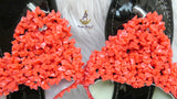 Coral Bead Slide Sandals | African Traditional Wedding Slippers | Igbo Edo Yoruba Bridal Shoes | Handmade Coral Beaded Slides for Women
