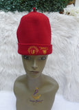 Tall Red Chieftaincy Onowu African Traditional Cap | Igbo Hat Ceremonial Cap | Cultural Headwear for Men