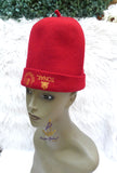 Tall Red Chieftaincy Onowu African Traditional Cap | Igbo Hat Ceremonial Cap | Cultural Headwear for Men