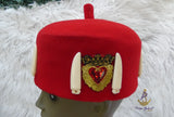 Odogwu Leopard Print Okpu Agu Hat Tusks | Igbo Chieftaincy Hat for Men Cap