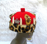 Clearance King Odogwu Chieftancy Embellished Chief Men Igbo Edo Hat Groom Wedding Yoruba Traditional Wedding Costume