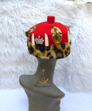 Clearance King Odogwu Chieftancy Embellished Chief Men Igbo Edo Hat Groom Wedding Yoruba Traditional Wedding Costume