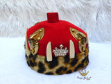 Clearance King Odogwu Chieftancy Embellished Chief Men Igbo Edo Hat Groom Wedding Yoruba Traditional Wedding Costume