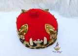 Clearance King Odogwu Chieftancy Embellished Chief Men Igbo Edo Hat Groom Wedding Yoruba Traditional Wedding Costume