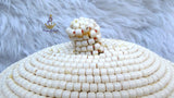 Queen Red Orange White Edo White Beaded Edo Bridal Crown | African Traditional Wedding Coral Style Beaded Crown | Igbo Edo Yoruba Royal Bridal Headpiece | Queen CrownCrown wedding Bridal Party Beaded Women Traditional Edo Igbo Hat (Copy)