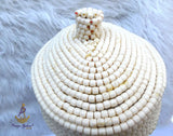 Queen Red Orange White Edo White Beaded Edo Bridal Crown | African Traditional Wedding Coral Style Beaded Crown | Igbo Edo Yoruba Royal Bridal Headpiece | Queen CrownCrown wedding Bridal Party Beaded Women Traditional Edo Igbo Hat (Copy)