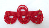 PrestigeApplause Nigerian Red Edo Coral Crown wedding Bridal Party Beaded Edo Igbo Hat Cap