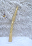 Long Chief Elephant Tusk Replica – African Traditional Igbo Nigerian Edo Delta Odu Hand-Held Nze/Ozo Staff (Faux Bone Material)