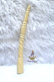 Long Chief Elephant Tusk Replica – African Traditional Igbo Nigerian Edo Delta Odu Hand-Held Nze/Ozo Staff (Faux Bone Material)