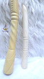 Long Chief Elephant Tusk Replica – African Traditional Igbo Nigerian Edo Delta Odu Hand-Held Nze/Ozo Staff (Faux Bone Material)