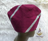 PrestigeApplause Powder Blue Mixed Maroon Men Aso Oke Yoruba Fila Cap Party Groom Men Nigerian Hat