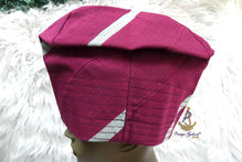 PrestigeApplause Powder Blue Mixed Maroon Men Aso Oke Yoruba Fila Cap Party Groom Men Nigerian Hat