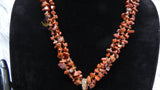 PrestigeApplause Luxury Red Jasper Gemstone Jewellery Set | Natural Stone Necklace, Pendant, Earrings, Bracelet & Ring | African Statement Jewellery | Wedding Gift for Women