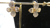 PrestigeApplause Luxury Gold Floral Statement Jewellery Set | Gold Necklace, Earrings, Bracelet & Ring | Wedding Jewellery for Women | Bridal Gift | Luxury Flower Jewellery