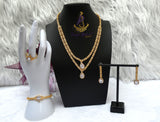 Gold Crystal Bridal Jewellery Set | Cubic Zirconia Wedding Necklace Set | Teardrop Bridal Necklace Earrings Bracelet | Wedding Gift