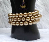 Golden Pearl Party Wedding Necklace and Bracelet Jewellery Great as Gift