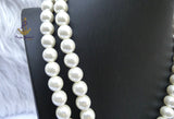 Pearl Beads Crystal Silver Cream Bridal Cocktail Party Necklace Jewellery Gift Ladies