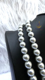 Pearl Beads Crystal Silver Cream Bridal Cocktail Party Necklace Jewellery Gift Ladies