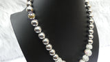 Silver Crystal Ball Beautiful Necklace Cocktail Evening Party Jewellery Great as a Gift for Wife Girlfriend bridesmaid