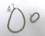 Silver Crystal Ball Beautiful Necklace Cocktail Evening Party Jewellery Great as a Gift for Wife Girlfriend bridesmaid