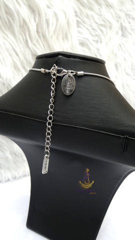 Silver Crystal Ball Beautiful Necklace Cocktail Evening Party Jewellery Great as a Gift for Wife Girlfriend bridesmaid