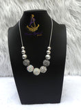 Silver Crystal Ball Beautiful Necklace Cocktail Evening Party Jewellery Great as a Gift for Wife Girlfriend bridesmaid