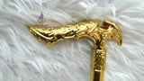 Gold Royal Eagle Young Toddler Boy Walking Cane – Ceremonial Boy Cane Great as Gift