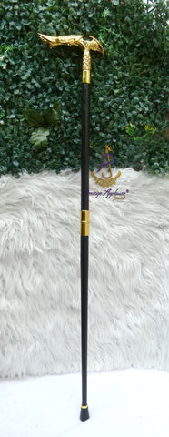 Gold Royal Eagle Luxury Walking Cane – Ceremonial Party Groom Celebrant Gentleman Cane