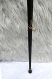 Gold Black Wolf Head Walking Stick Cane Walking Stick Cane | Wedding Groom Staff |Ceremonial Walking Cane