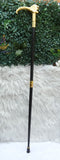 Lion Head Walking Cane | Gold Lion Handle Walking Stick | African Traditional Groom Cane | Royal King Costume Cane | Nigerian Wedding Accessory | Decorative Gentleman Cane