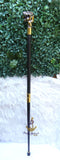 Gold Black Lion Head Walking Stick Cane Walking For Gentle Men | Wedding Groom Staff |Ceremonial Walking Cane