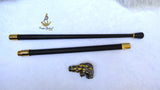 Inscribed Decorative Chief Groom Walking Stick – Ornamental Handle Gentlemen’s Cane African Walking Staff (Copy)