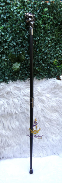 Black Lion Head Walking Stick Cane Walking For Gentlemen Male |Ceremonial Walking Cane