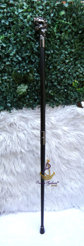 Black Lion Head Walking Stick Cane Walking For Gentlemen Male |Ceremonial Walking Cane
