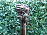 Black Lion Head Walking Stick Cane Walking For Gentlemen Male |Ceremonial Walking Cane