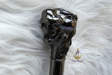 Black Lion Head Walking Stick Cane Walking For Gentlemen Male |Ceremonial Walking Cane